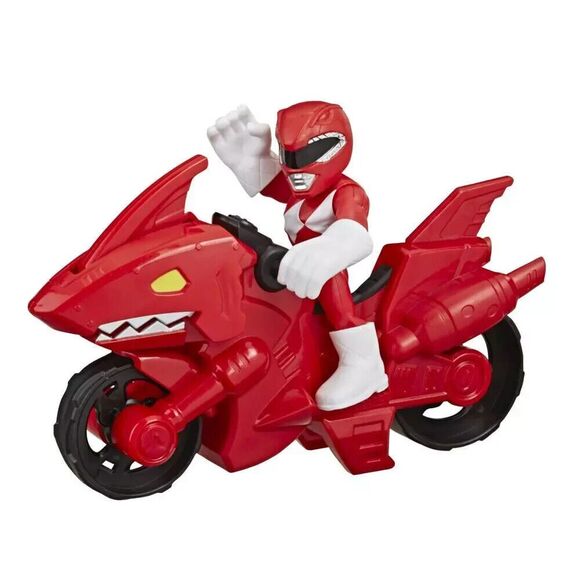 Power Rangers: Playskool Heroes - Red Ranger / Shark Cycle - 5" Figure - Hasbro - Picture 4 of 4